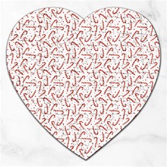 Candy Cane Jigsaw Puzzle (heart) by patternstudio