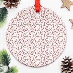 Candy Cane Round Ornament (Two Sides) Front