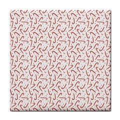 Candy Cane Tile Coasters by patternstudio