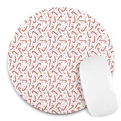 Candy Cane Round Mousepads by patternstudio