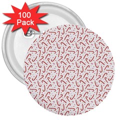 Candy Cane 3  Buttons (100 Pack)  by patternstudio