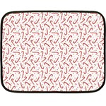 Candy Cane Double Sided Fleece Blanket (Mini)  35 x27  Blanket Front