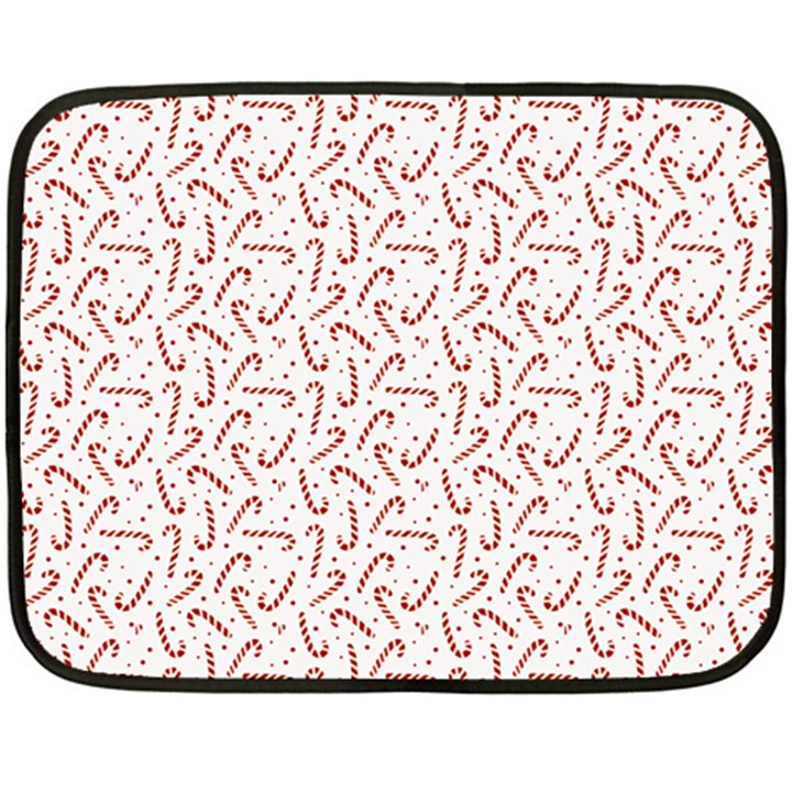 Candy Cane Double Sided Fleece Blanket (Mini) 