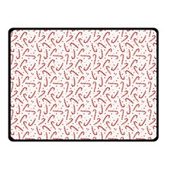 Candy Cane Double Sided Fleece Blanket (small)  by patternstudio