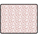 Candy Cane Double Sided Fleece Blanket (Medium)  58.8 x47.4  Blanket Back