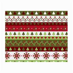 Christmas Spirit Pattern Small Glasses Cloth by patternstudio