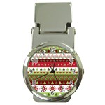 Christmas Spirit Pattern Money Clip Watches Front