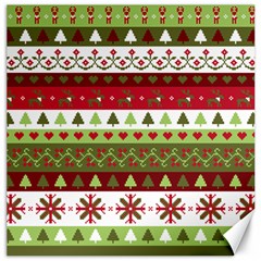 Christmas Spirit Pattern Canvas 12  X 12   by patternstudio