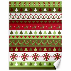 Christmas Spirit Pattern Canvas 12  X 16  