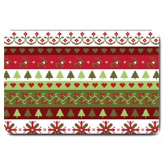 Christmas Spirit Pattern Large Doormat  by patternstudio