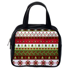 Christmas Spirit Pattern Classic Handbags (one Side)