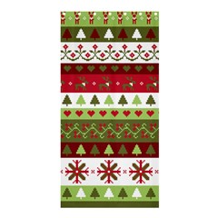 Christmas Spirit Pattern Shower Curtain 36  X 72  (stall) 