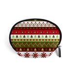 Christmas Spirit Pattern Accessory Pouches (Small)  Front