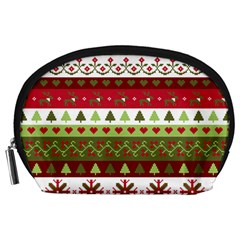 Christmas Spirit Pattern Accessory Pouches (large)  by patternstudio