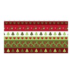 Christmas Spirit Pattern Satin Wrap Front