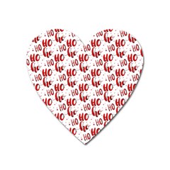 Ho Ho Ho Santaclaus Christmas Cheer Heart Magnet