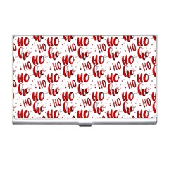 Ho Ho Ho Santaclaus Christmas Cheer Business Card Holders by patternstudio