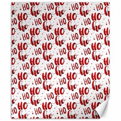 Ho Ho Ho Santaclaus Christmas Cheer Canvas 8  X 10  by patternstudio