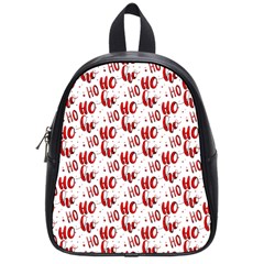 Ho Ho Ho Santaclaus Christmas Cheer School Bag (small)