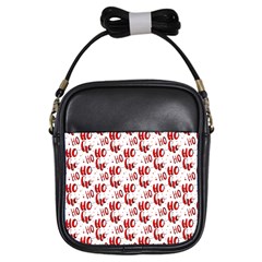 Ho Ho Ho Santaclaus Christmas Cheer Girls Sling Bags by patternstudio