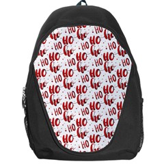 Ho Ho Ho Santaclaus Christmas Cheer Backpack Bag by patternstudio