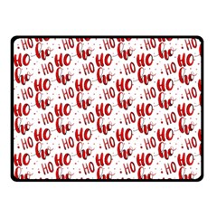 Ho Ho Ho Santaclaus Christmas Cheer Double Sided Fleece Blanket (small) 