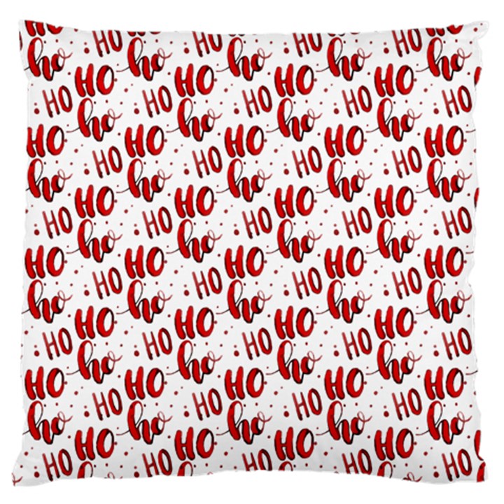 Ho Ho Ho Santaclaus Christmas Cheer Standard Flano Cushion Case (One Side)