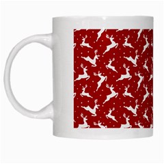 Red Reindeers White Mugs