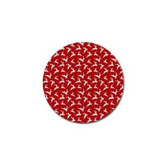 Red Reindeers Golf Ball Marker (10 Pack) by patternstudio