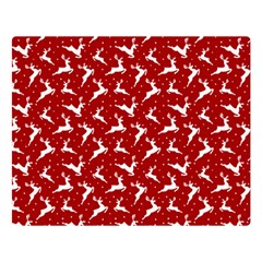 Red Reindeers Double Sided Flano Blanket (large)  by patternstudio