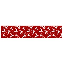 Red Reindeers Small Flano Scarf by patternstudio