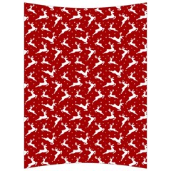 Red Reindeers Back Support Cushion by patternstudio