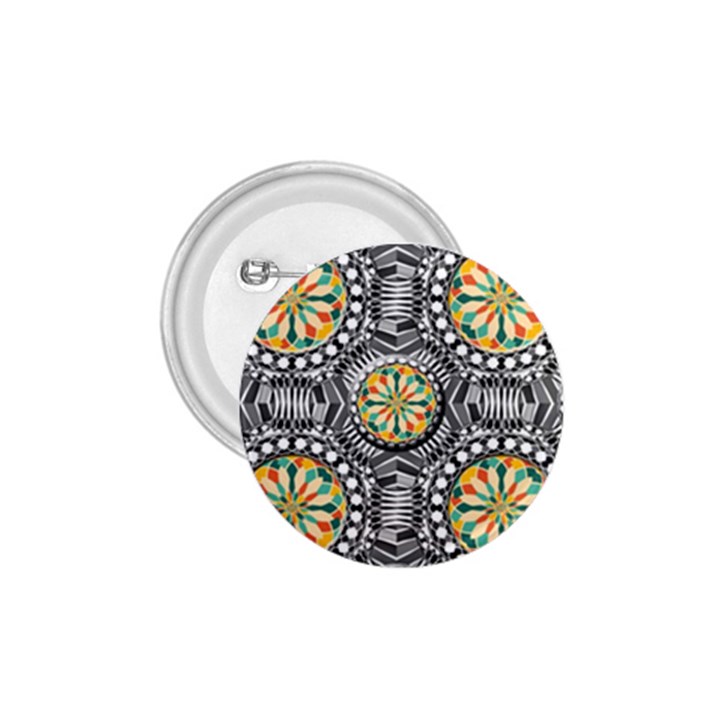 Beveled Geometric Pattern 1.75  Buttons