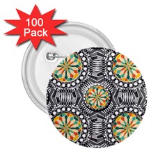 Beveled Geometric Pattern 2 25  Buttons (100 Pack)  by linceazul