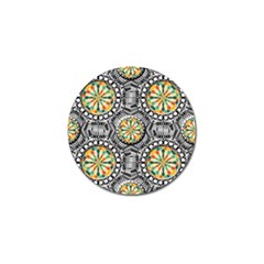 Beveled Geometric Pattern Golf Ball Marker by linceazul