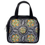 Beveled Geometric Pattern Classic Handbags (2 Sides) Back