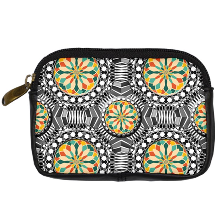 Beveled Geometric Pattern Digital Camera Cases