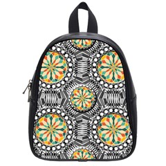 Beveled Geometric Pattern School Bag (small) by linceazul