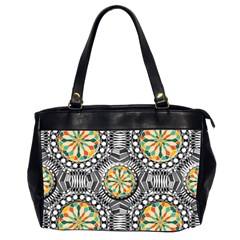 Beveled Geometric Pattern Office Handbags (2 Sides)  by linceazul