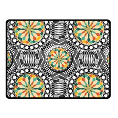 Beveled Geometric Pattern Fleece Blanket (small) by linceazul