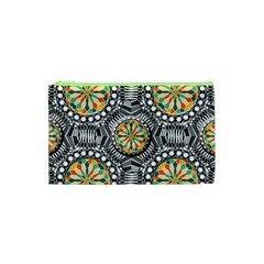 Beveled Geometric Pattern Cosmetic Bag (xs) by linceazul