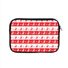 Knitted Red White Reindeers Apple Macbook Pro 15  Zipper Case by patternstudio