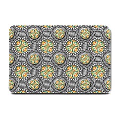 Beveled Geometric Pattern Small Doormat  by linceazul