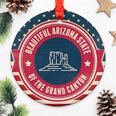 Retro Arizona Grand Canyon State Ornament (round) by Bigfootshirtshop