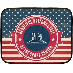 Retro Arizona Grand Canyon State Fleece Blanket (mini) by Bigfootshirtshop