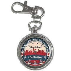 New Orleans Retro Skyline Key Chain Watches by Bigfootshirtshop