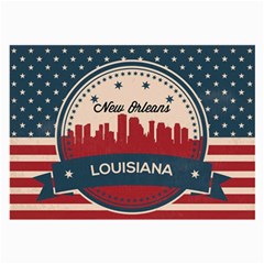 New Orleans Retro Skyline Large Glasses Cloth by Bigfootshirtshop