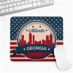 Retro Atlanta Georgia Skyline Large Mousepads by Bigfootshirtshop