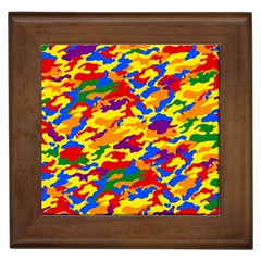 Homouflage Gay Stealth Camouflage Framed Tiles by PodArtist