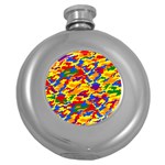 Homouflage Gay Stealth Camouflage Round Hip Flask (5 oz) Front